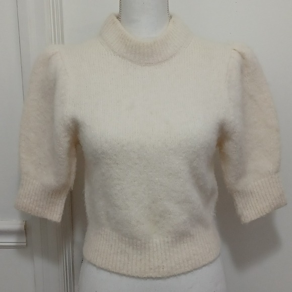 Stockholm atelier & other stories Sweaters - Stockholm Atelier & Other Stories Womens Crop Alpaca Wool Sz Sm Short Sleeve Top